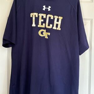Under Armour Navy Blue GA Tech Tee